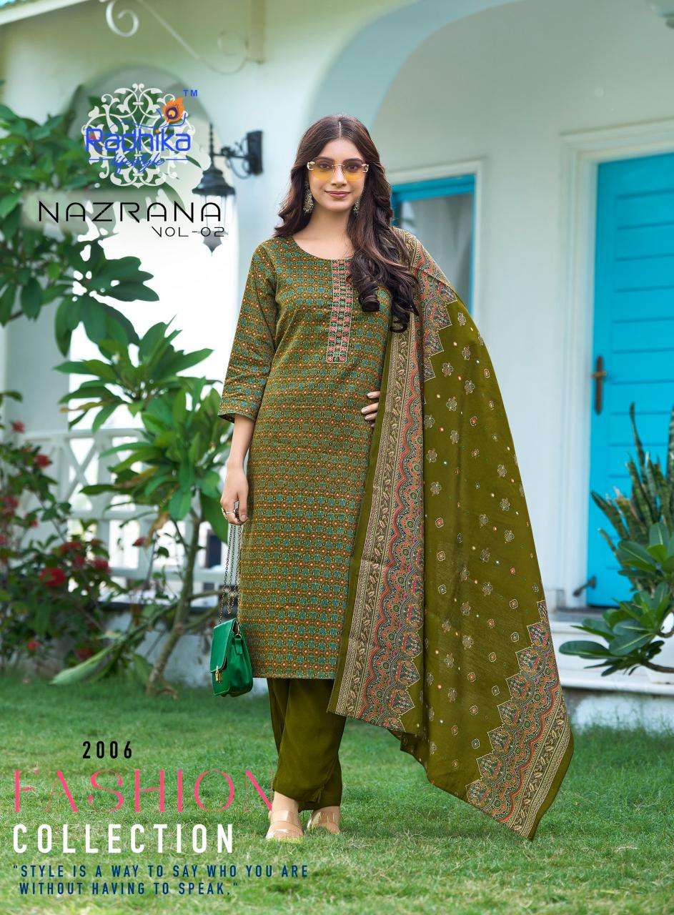 Radhika lifestyle nazrana vol 2 indian kurti leggings