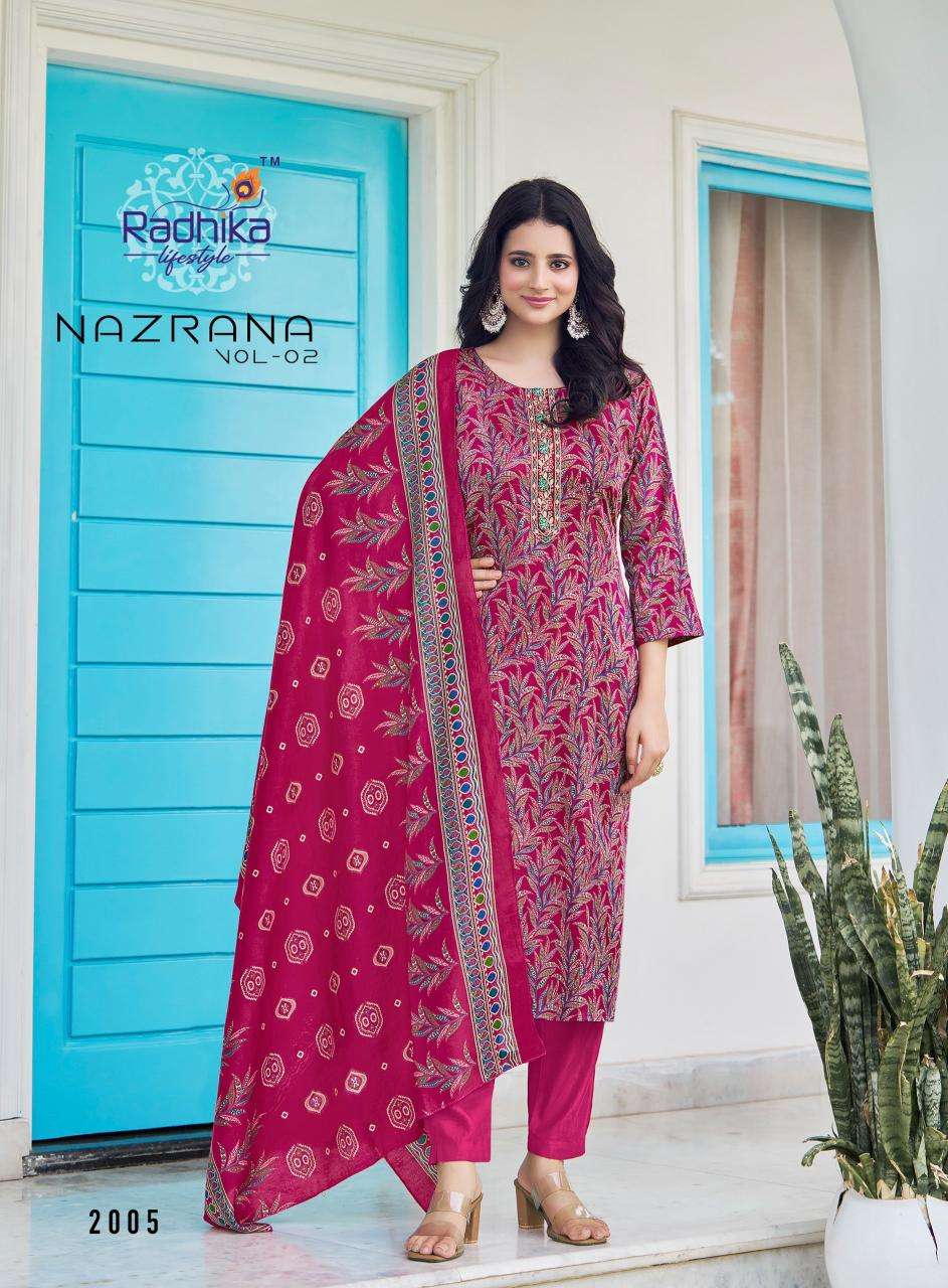 Radhika lifestyle nazrana vol 2 indian kurti leggings
