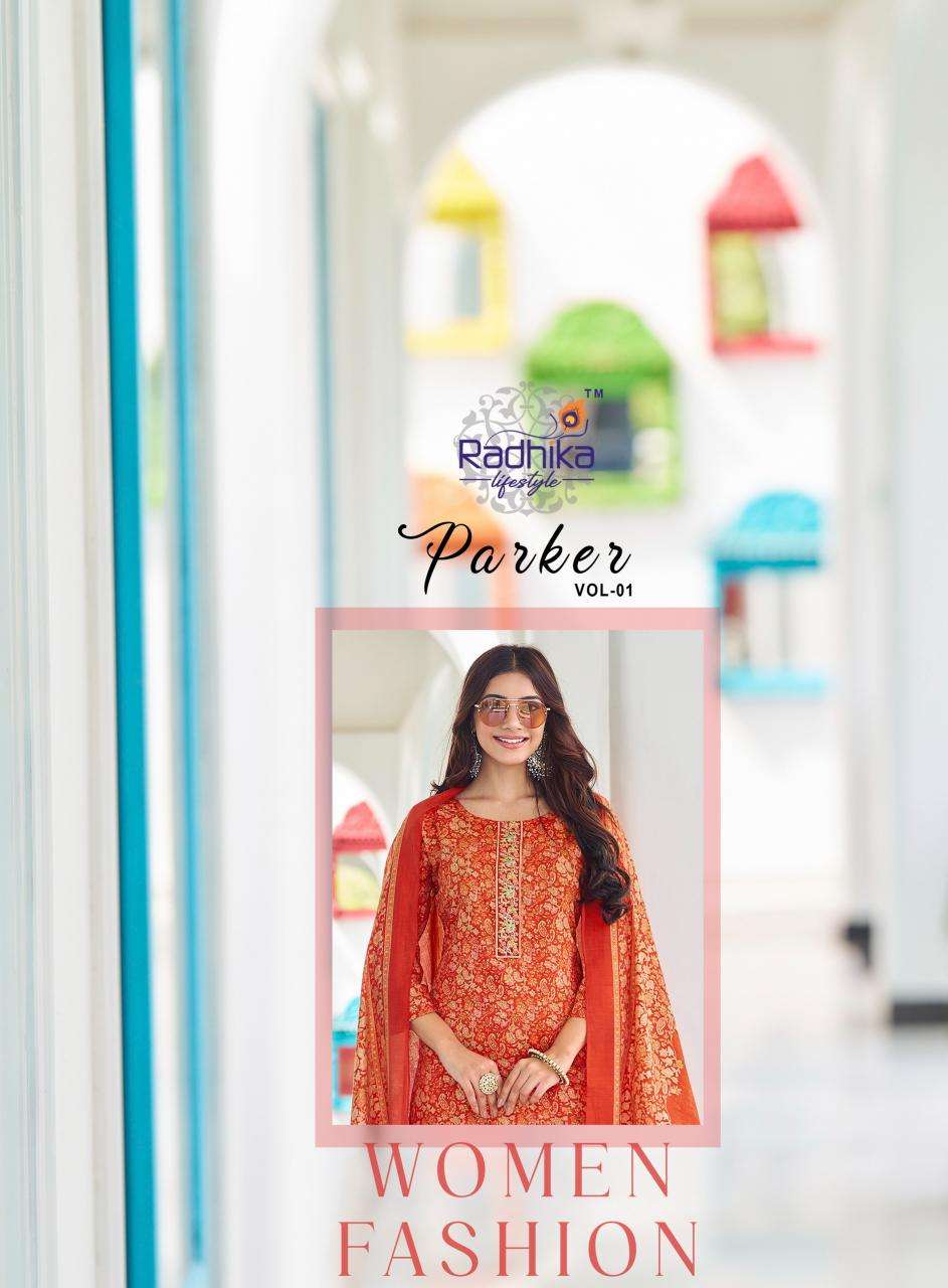 Radhika lifestyle parker vol 1 Kurti exporters in India 