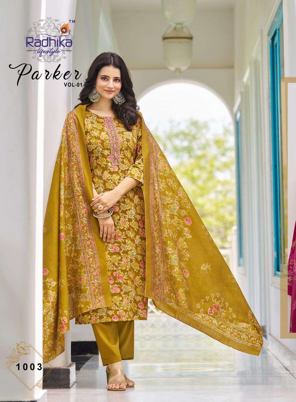 Radhika lifestyle parker vol 1 Kurti exporters in India 