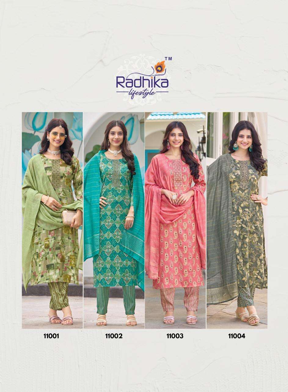Radhika lifestyle seerat vol 11 south indian kurtis