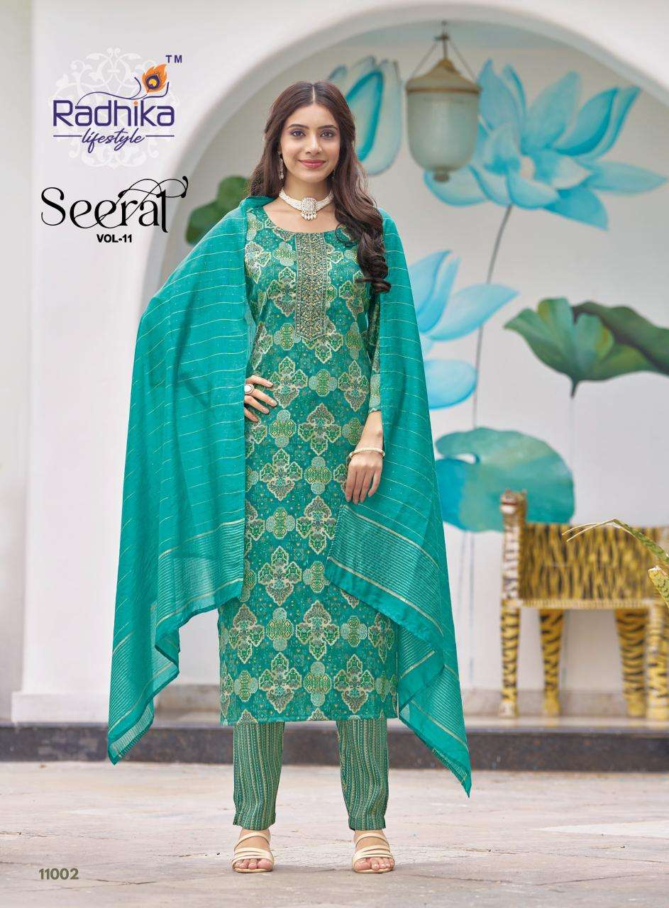 Radhika lifestyle seerat vol 11 south indian kurtis