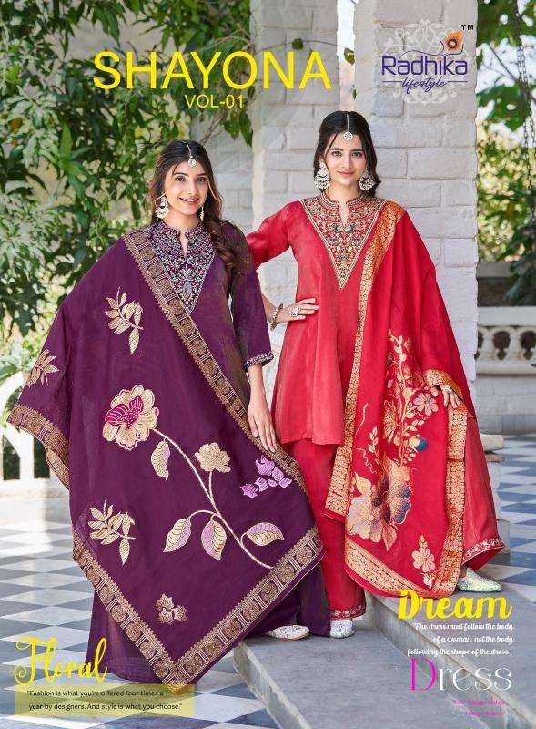 Radhika lifestyle shayona vol 1 Ladies Kurti supplier