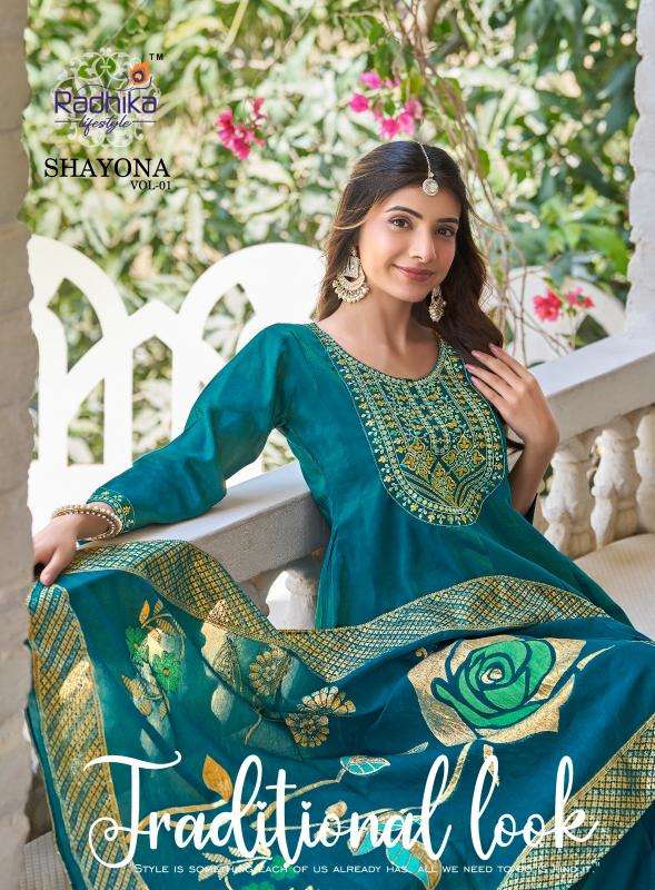 Radhika lifestyle shayona vol 1 Ladies Kurti supplier