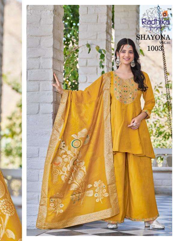 Radhika lifestyle shayona vol 1 Ladies Kurti supplier