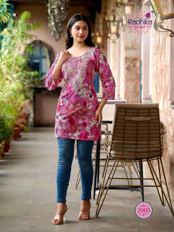 Radhika lifestyle summer shine vol 2 indian kurtis for women