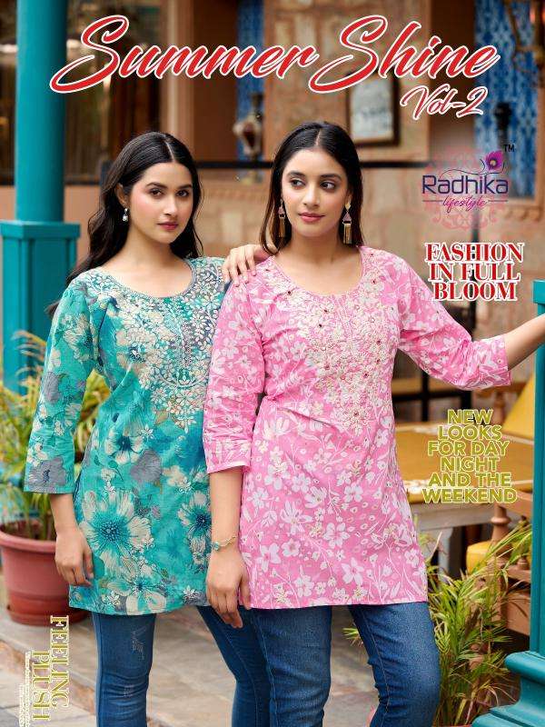 Radhika lifestyle summer shine vol 2 indian kurtis for women