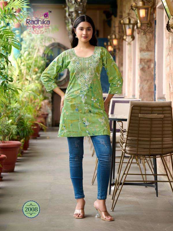 Radhika lifestyle summer shine vol 2 indian kurtis for women