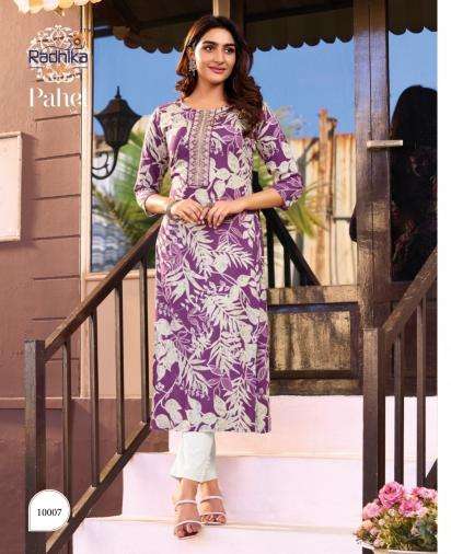 Radhika pahel vol-10 wholesale kurti manufacturers in surat