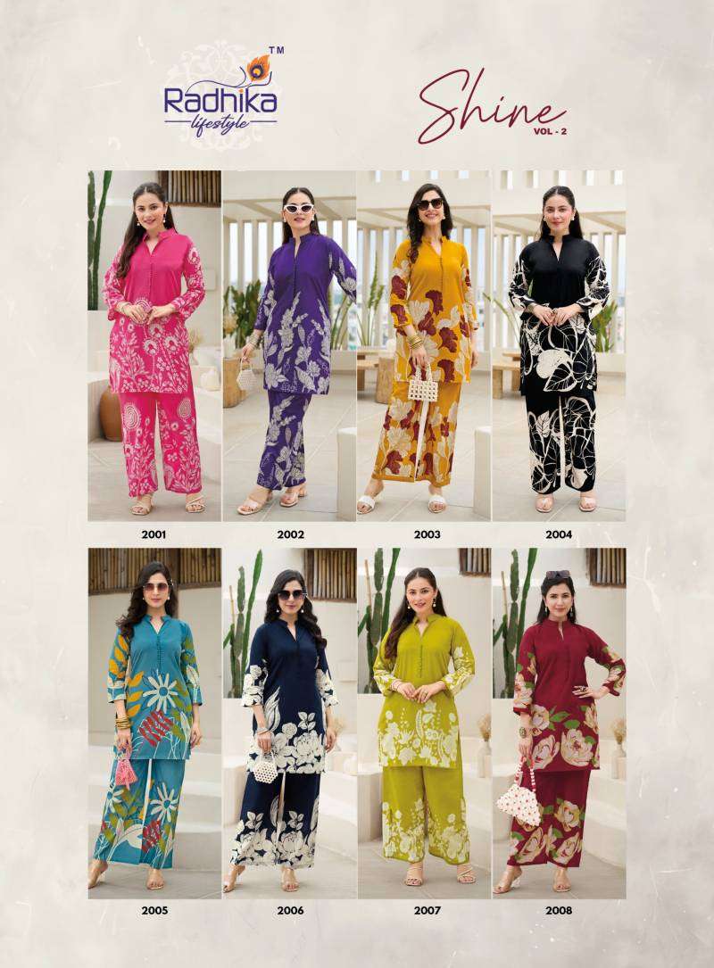Radhika Shine Vol 2 Cotton Co Ord Set Wholesale kurtis in India