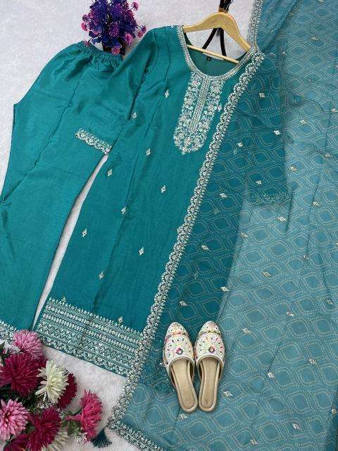 Sahiba AC-7028 pure chinon straight  Best online Kurti deals