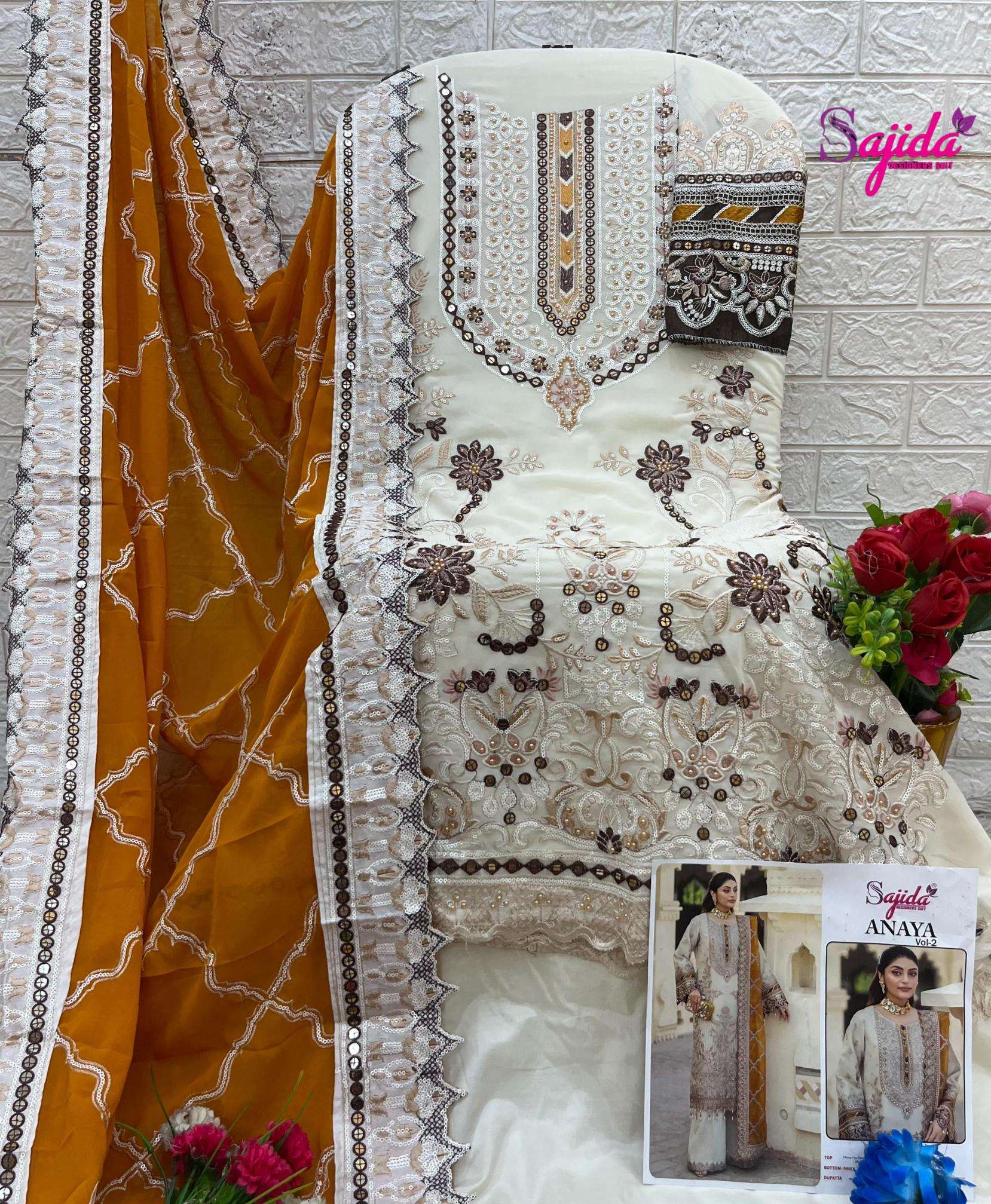 Sajida anaya vol 2 Wholesale Salwar Kameez for boutique