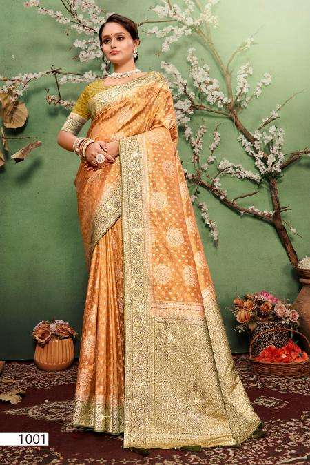Saroj kavisha tissue sarovski 4 Saree wholesalers in Mumbai