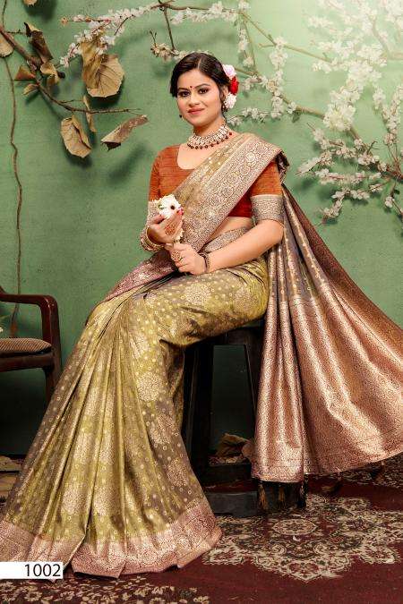 Saroj kavisha tissue sarovski 4 Saree wholesalers in Mumbai