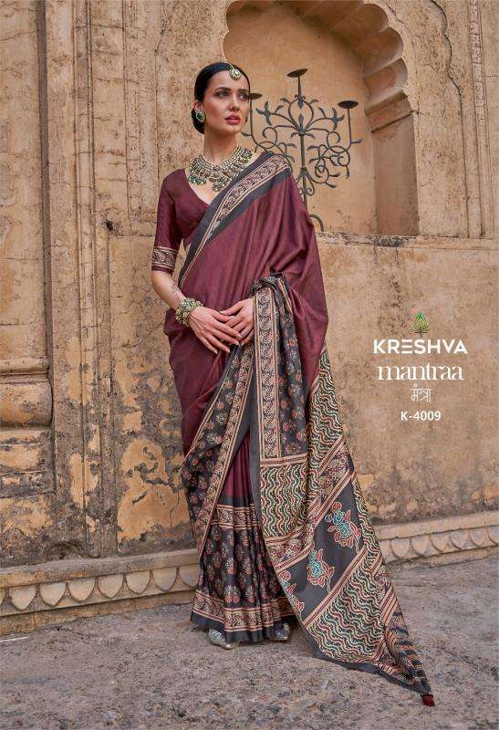 Shorya kreshva mantraa silk Saree wholesale suppliers in Surat
