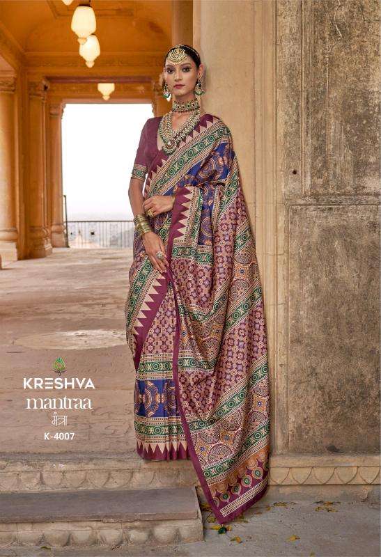Shorya kreshva mantraa silk Saree wholesale suppliers in Surat