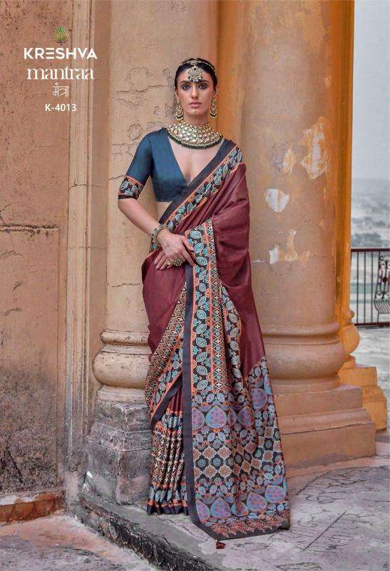 Shorya kreshva mantraa silk Saree wholesale suppliers in Surat