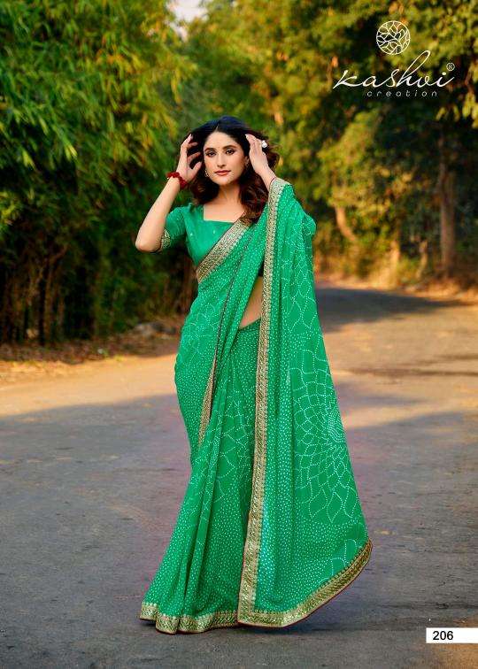 Shorya mono georgette with lace work Saree distributor in India