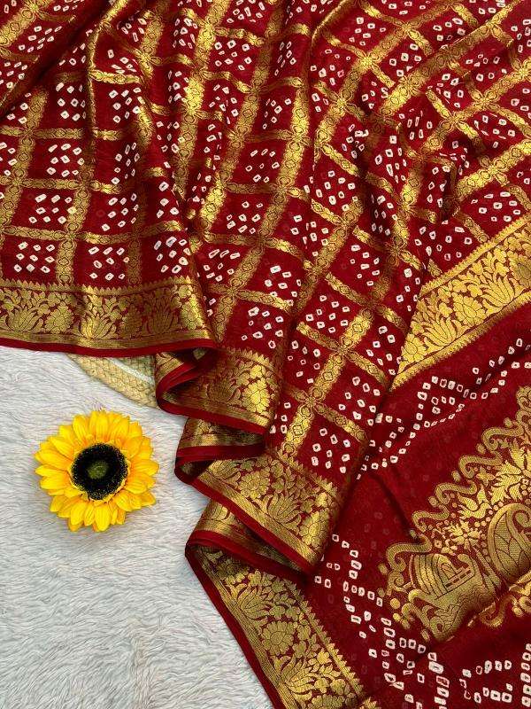 Shorya rakhi festival special bandhani Best saree wholesale market in India