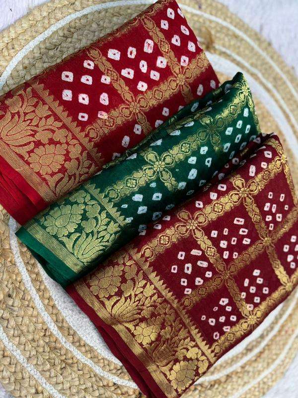 Shorya rakhi festival special bandhani Best saree wholesale market in India