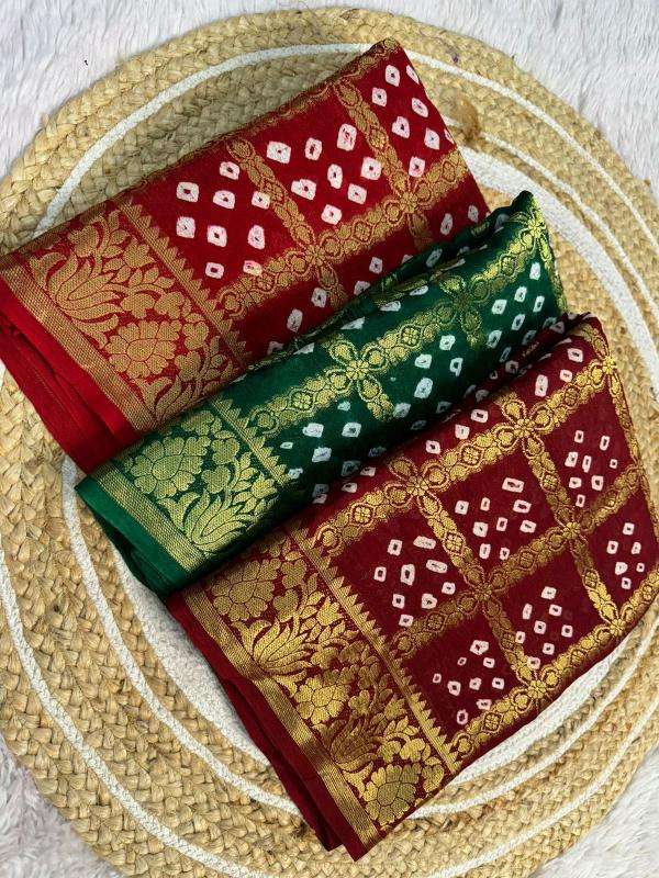 Shorya rakhi festival special bandhani Best saree wholesale market in India