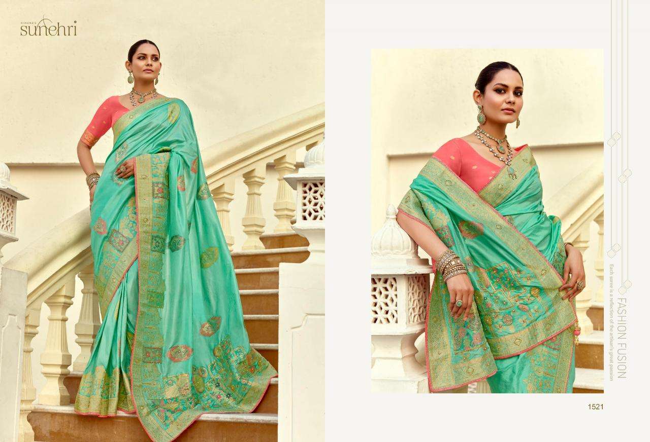 Shorya sunehri alankar Trendy sarees wholesale India