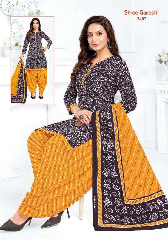 Shree ganesh bandhani patiyala vol-04 Wholesale dress material suppliers in Ahmedabad
