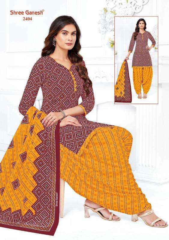 Shree ganesh bandhani patiyala vol-04 Wholesale dress material suppliers in Ahmedabad