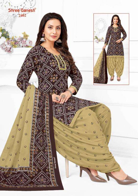 Shree ganesh bandhani patiyala vol-04 Wholesale dress material suppliers in Ahmedabad