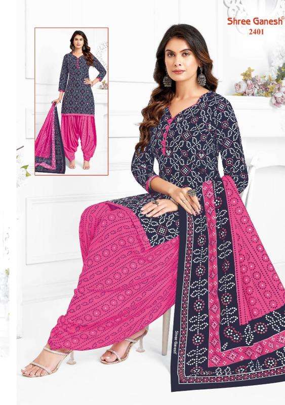 Shree ganesh bandhani patiyala vol-04 Wholesale dress material suppliers in Ahmedabad