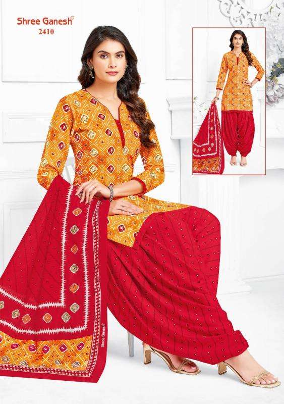 Shree ganesh bandhani patiyala vol-04 Wholesale dress material suppliers in Ahmedabad
