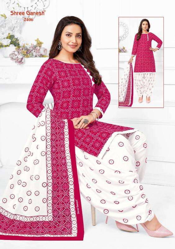Shree ganesh bandhani patiyala vol-04 Wholesale dress material suppliers in Ahmedabad