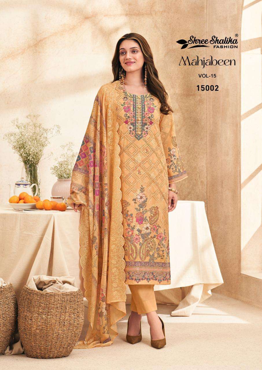 Shree salika mahjabeen vol 15 Dress material suppliers online