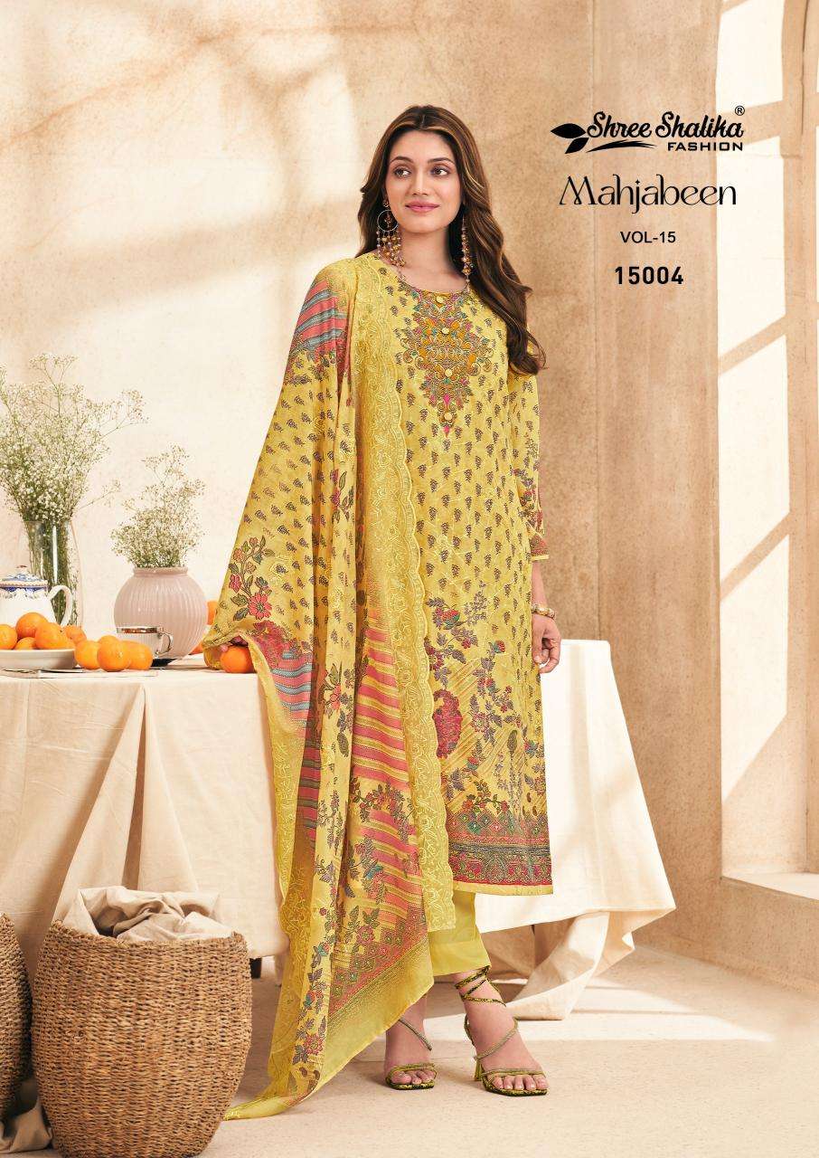 Shree salika mahjabeen vol 15 Dress material suppliers online