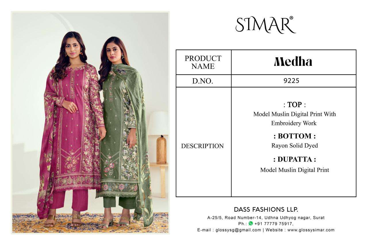 Simar glossy Affordable dress materials online in Delhi