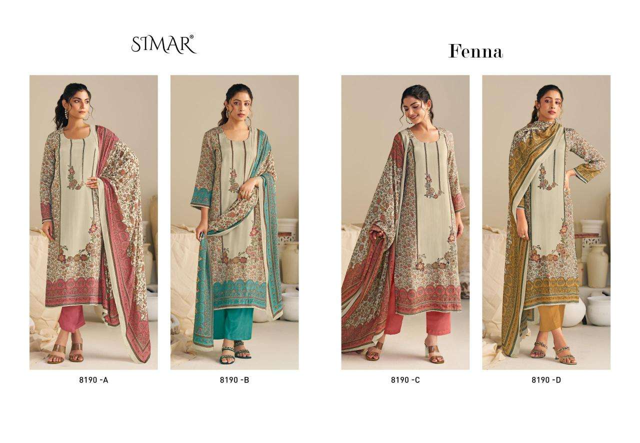 Simar glossy fenna Dress materials manufacturers In surat