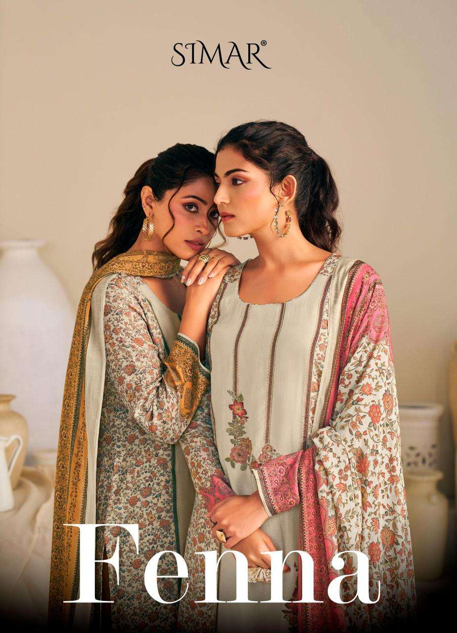 Simar glossy fenna Dress materials manufacturers In surat