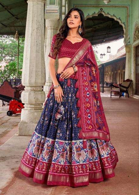 Sitara Tussar Silk lehenga wholesale in chennai