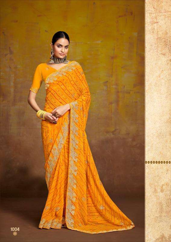 Stavan bindni georgette Saree wholesale market Pune