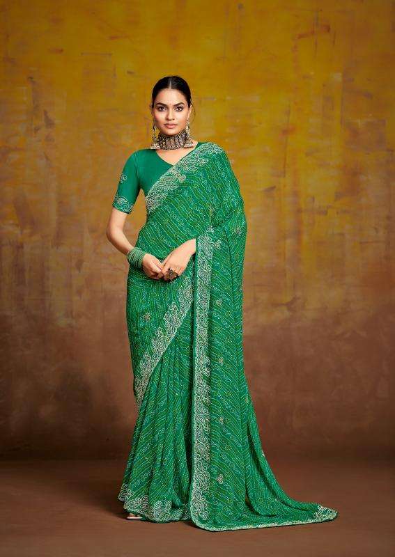 Stavan bindni georgette Saree wholesale market Pune