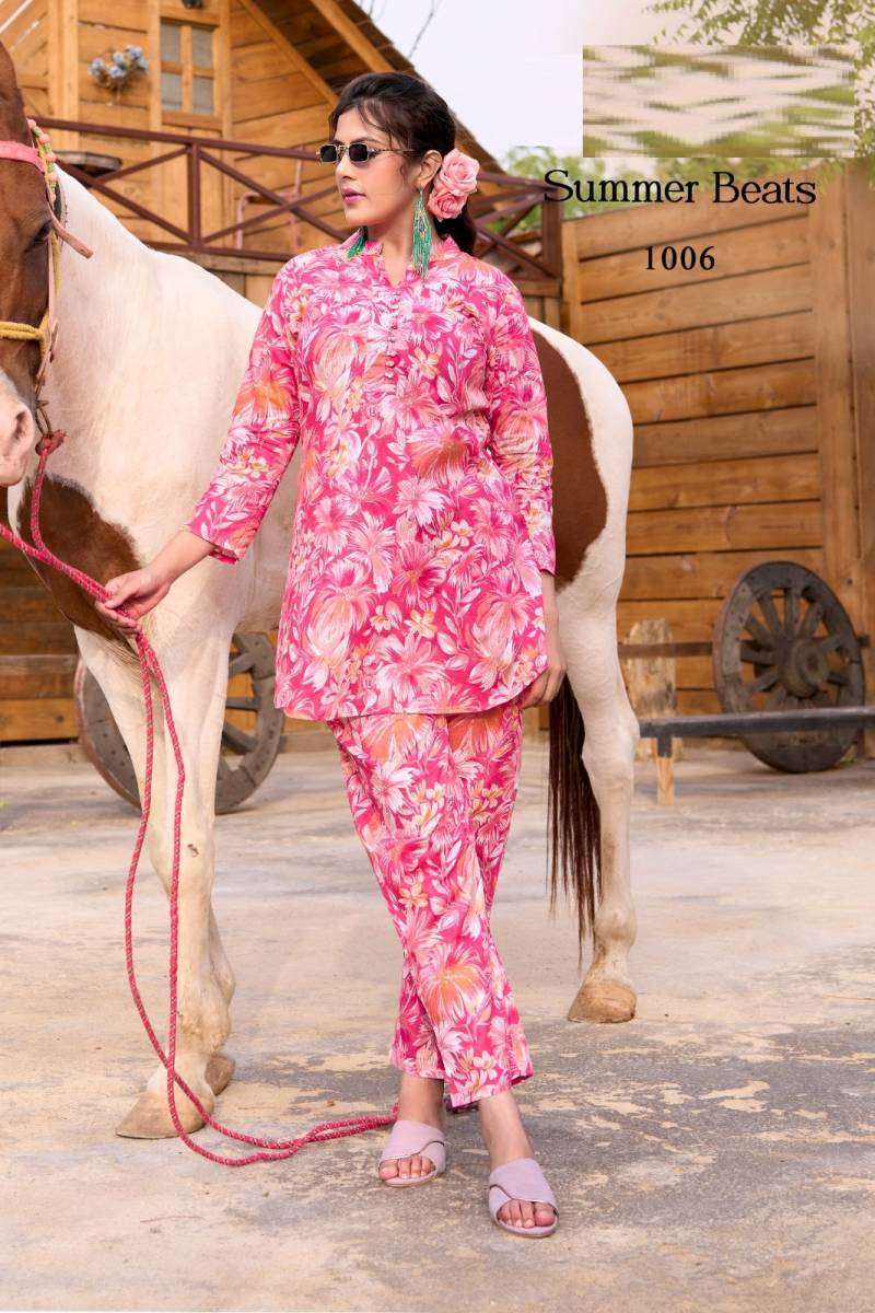 Summer Beats vol 6 Printed Co Ord Set Designer kurti manufacturers in India