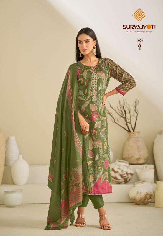 Suryajyoti karishma vol-01 Dress material wholesalers in Ahmedabad
