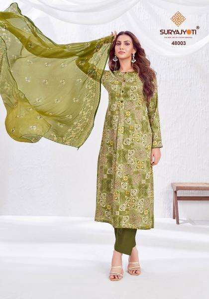 Suryajyoti naisha vol-48 Dress material wholesale market in Mumbai