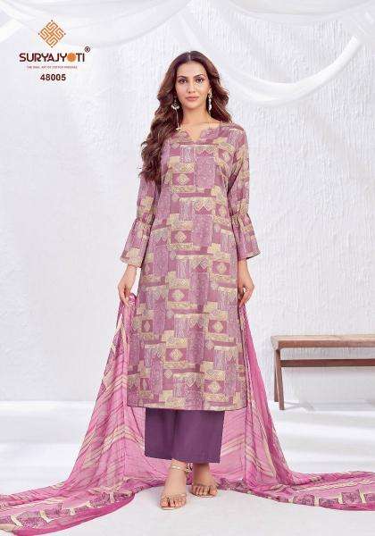 Suryajyoti naisha vol-48 Dress material wholesale market in Mumbai