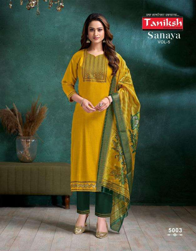 Taniksh sanaya vol 5 Kurtis in Ahmedabad market