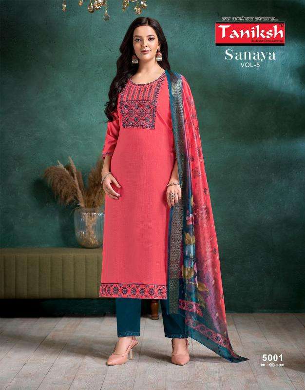 Taniksh sanaya vol 5 Kurtis in Ahmedabad market