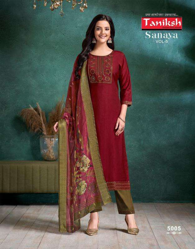 Taniksh sanaya vol 5 Kurtis in Ahmedabad market