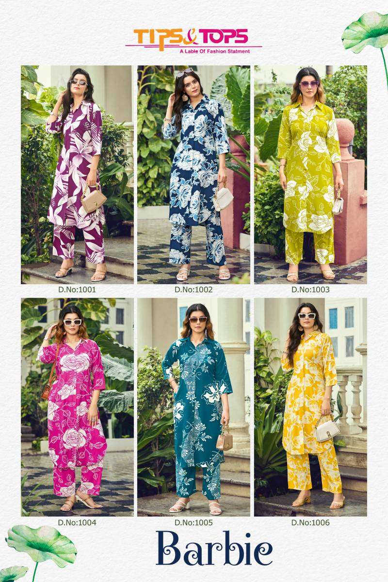 Tips And Tops Barbie Co Ord Set Vol 1 Kurti manufacturer