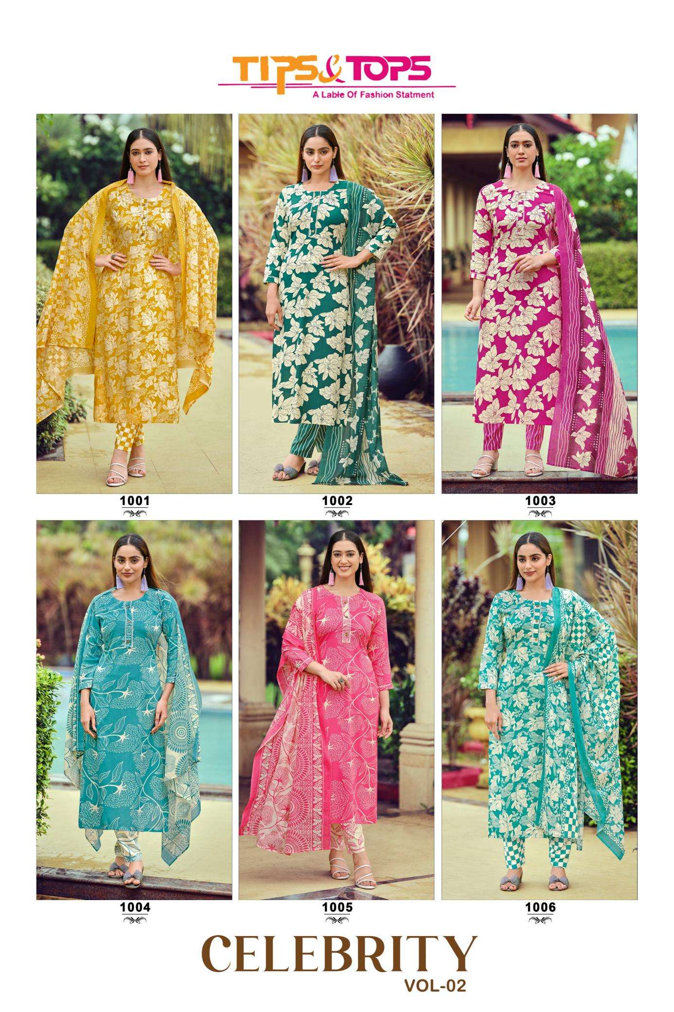 Tips & tops celebrity vol 2 Wholesale Indian Kurtis