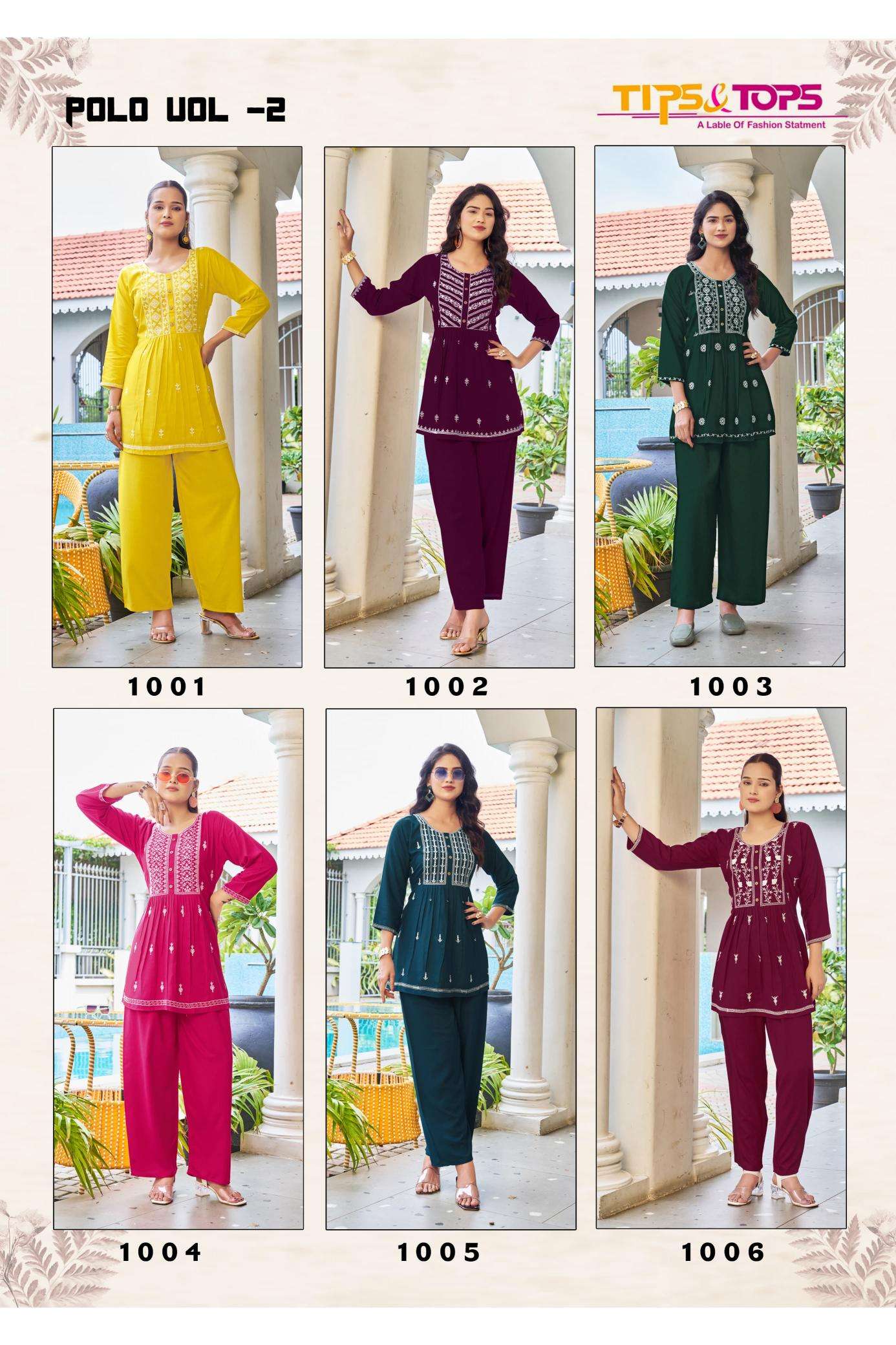 Tips & tops polo vol 2 Party wear Kurti dealer